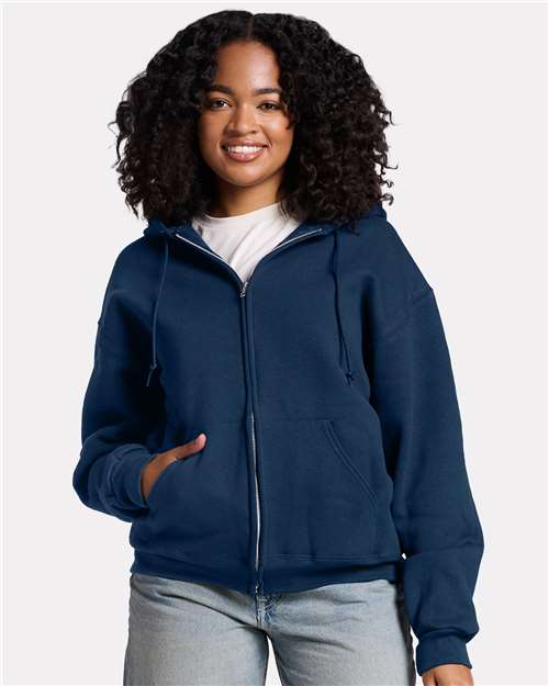 Sweat-shirt à capuche unisexe robuste entièrement zippé