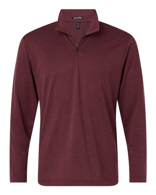 Men's Performance Mélange Quarter-Zip Pullover