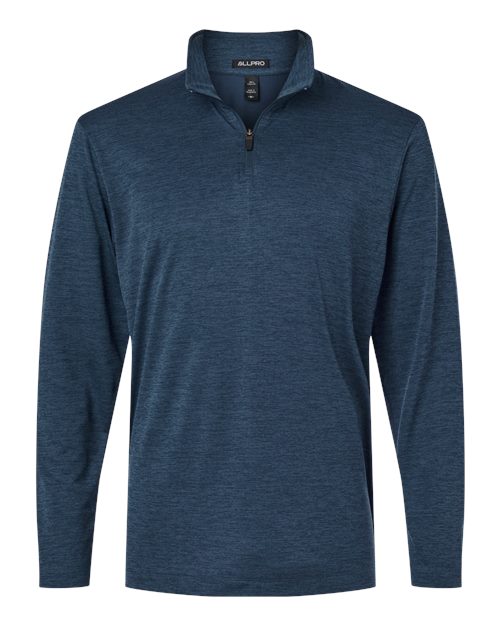 Men's Performance Mélange Quarter-Zip Pullover