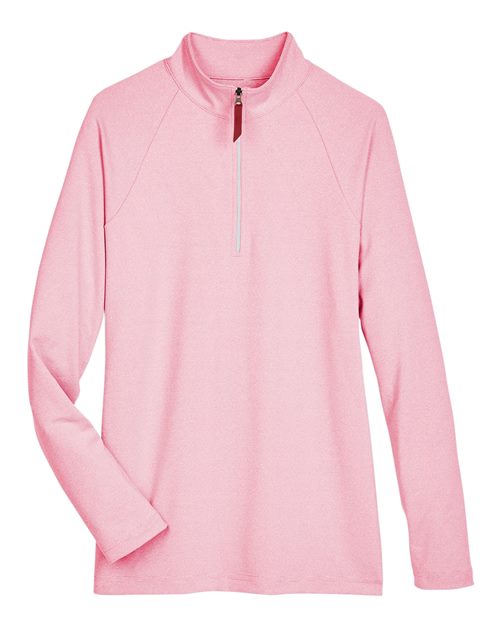 Women's CrownLux Performance® Clubhouse Micro-Stripe Quarter-Zip Pullover