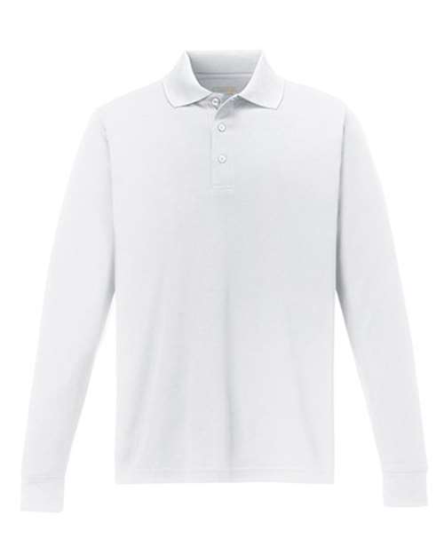 Polo piqué à manches longues Pinnacle Performance pour homme
