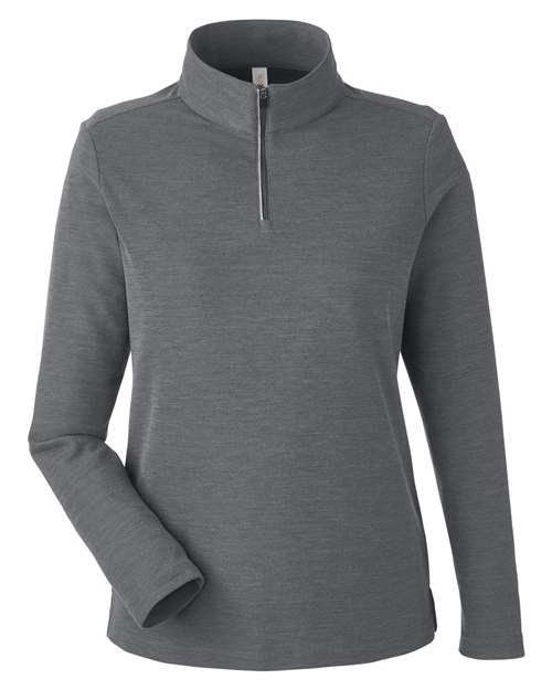 Pull piqué Fusion ChromaSoft™ à fermeture éclair quart de tour pour femme
