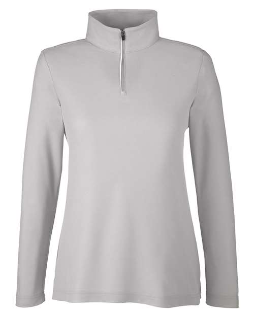 Pull piqué Fusion ChromaSoft™ à fermeture éclair quart de tour pour femme
