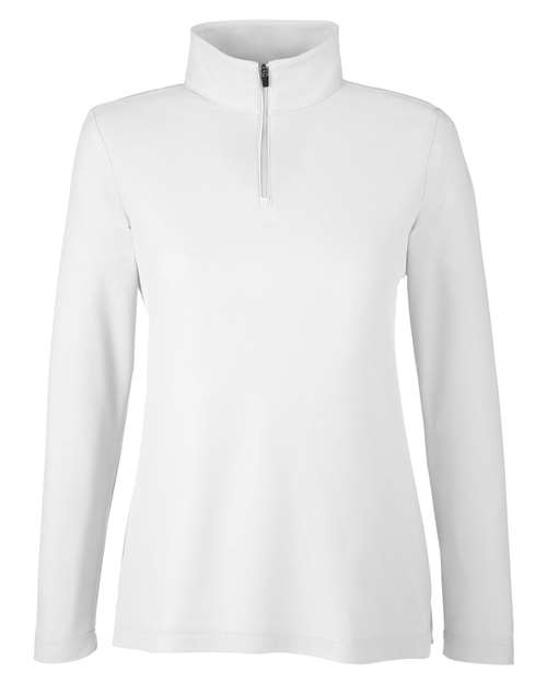 Pull piqué Fusion ChromaSoft™ à fermeture éclair quart de tour pour femme