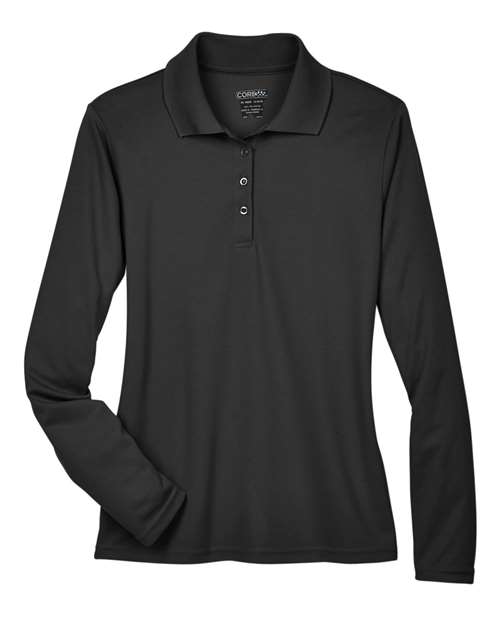 Polo piqué à manches longues Pinnacle Performance pour femme