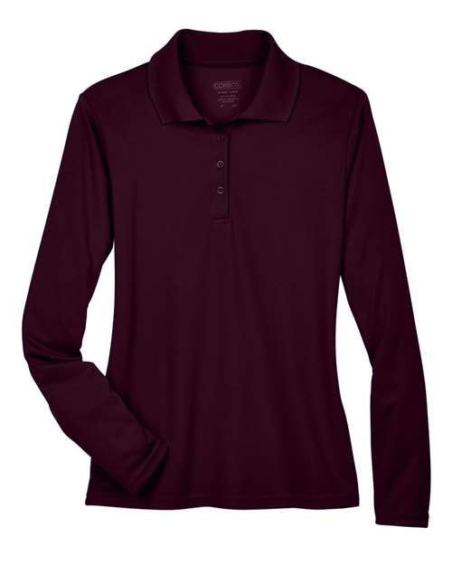 Polo piqué à manches longues Pinnacle Performance pour femme