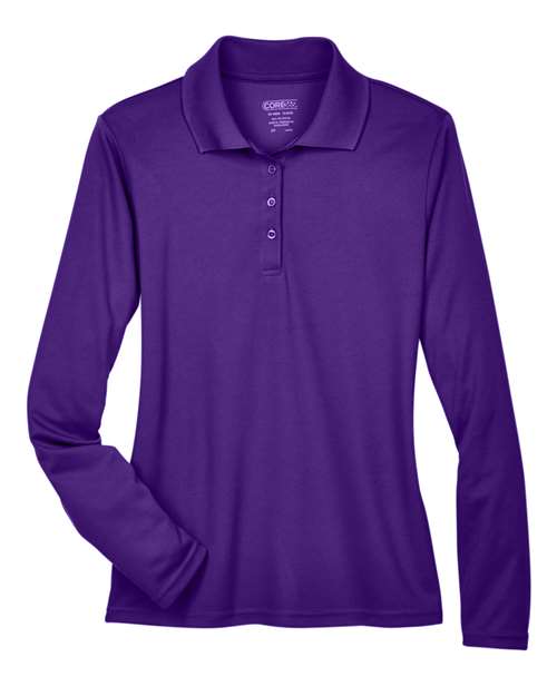 Polo piqué à manches longues Pinnacle Performance pour femme