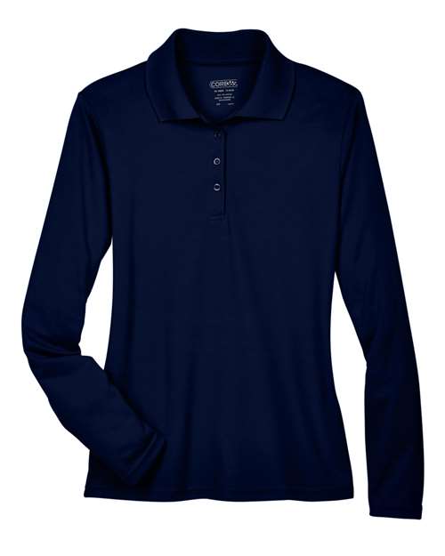 Polo piqué à manches longues Pinnacle Performance pour femme