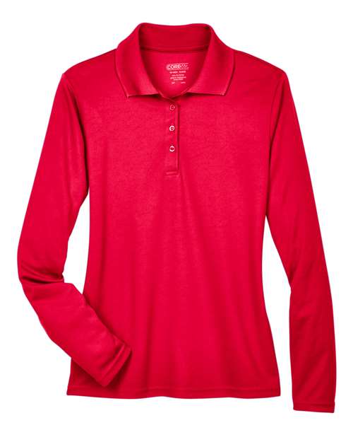 Polo piqué à manches longues Pinnacle Performance pour femme