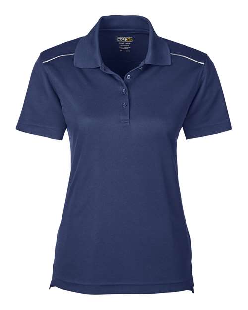 Polo piqué Radiant Performance pour femme avec passepoil réfléchissant