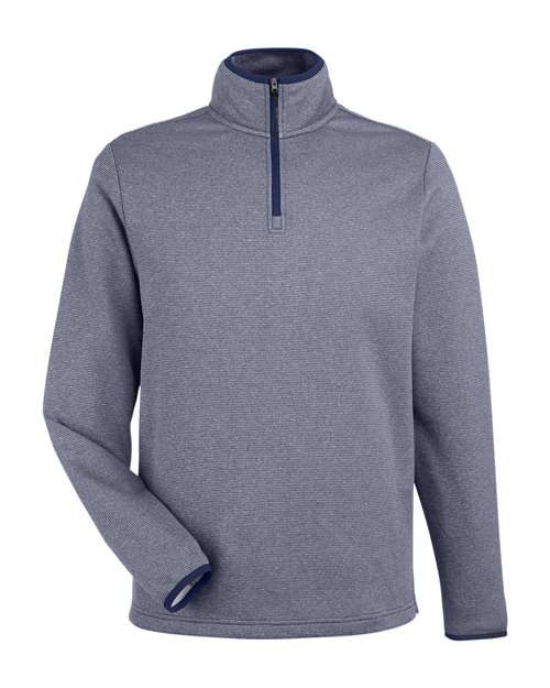 Pull zippé à rayures chinées Venture pour homme