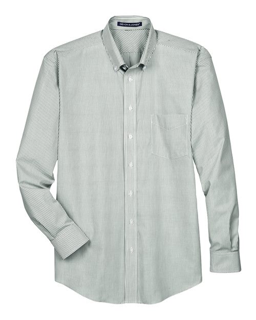 Chemise habillée tissée à rayures Banker pour homme de la collection Crown®