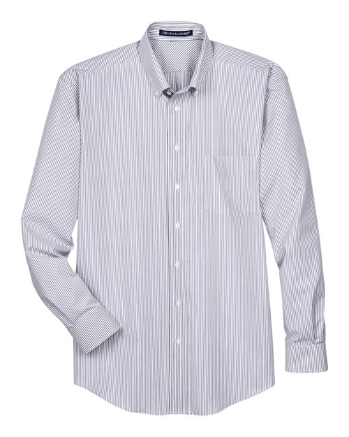 Chemise habillée tissée à rayures Banker pour homme de la collection Crown®