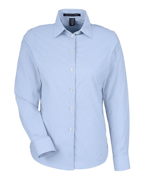 Chemise à micro-rayures CrownLux Performance® pour femme