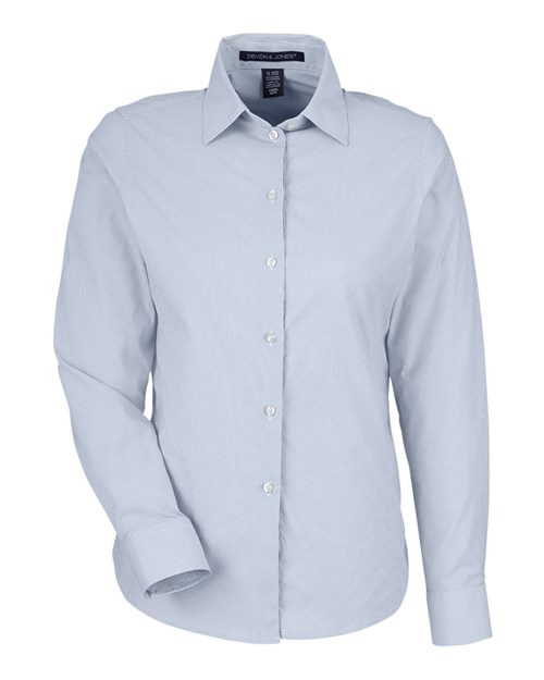 Chemise à micro-rayures CrownLux Performance® pour femme