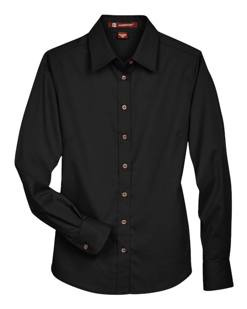 Chemise habillée en sergé à manches longues Easy Blend™ pour femme avec traitement antitache