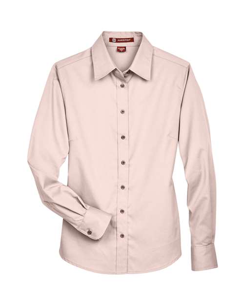 Chemise habillée en sergé à manches longues Easy Blend™ pour femme avec traitement antitache