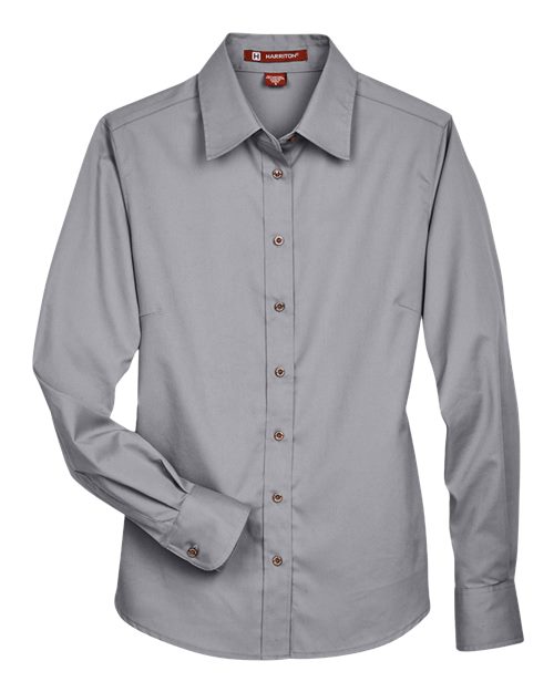 Chemise habillée en sergé à manches longues Easy Blend™ pour femme avec traitement antitache