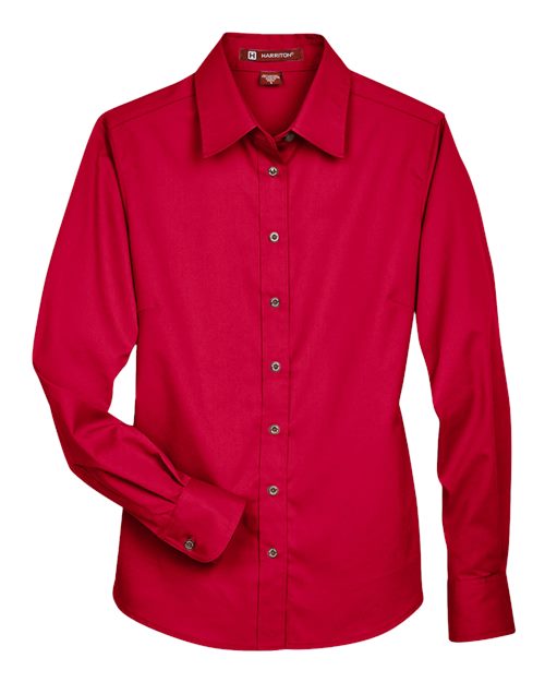 Chemise habillée en sergé à manches longues Easy Blend™ pour femme avec traitement antitache