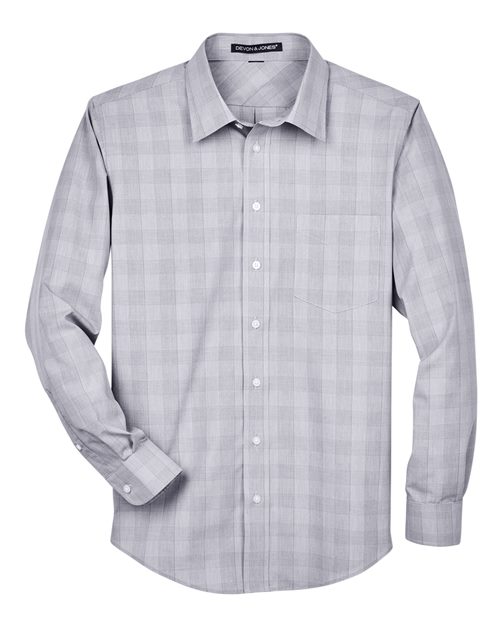 Chemise habillée tissée à carreaux Glen pour homme de la collection Crown®