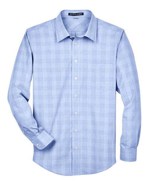 Chemise habillée tissée à carreaux Glen pour homme de la collection Crown®