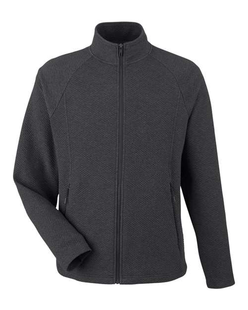Sweat à capuche texturé Spirit pour homme avec fermeture éclair intégrale
