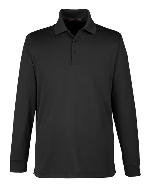 Polo Advantage à manches longues pour homme, coupe grande taille, avec protection anti-accrocs Plus IL