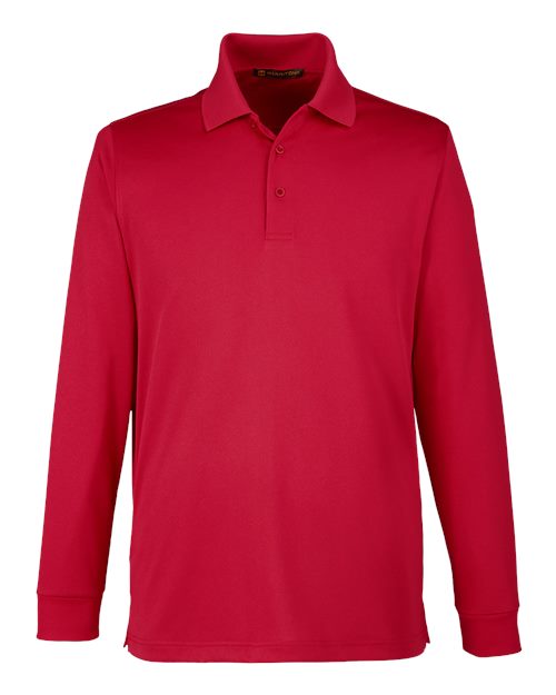 Polo Advantage à manches longues pour homme, coupe grande taille, avec protection anti-accrocs Plus IL