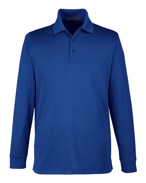 Polo Advantage à manches longues pour homme, coupe grande taille, avec protection anti-accrocs Plus IL