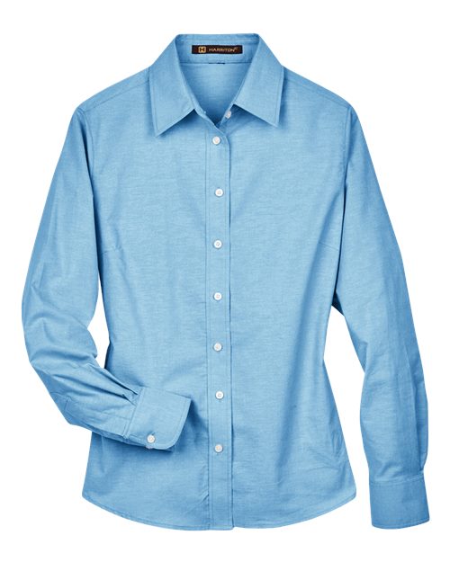 Chemise Oxford à manches longues pour femme