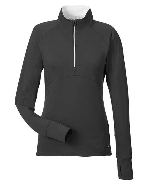 Pull de golf Gamer à quart de zip pour femme