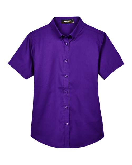 Chemise Optimum à manches courtes en sergé pour femme