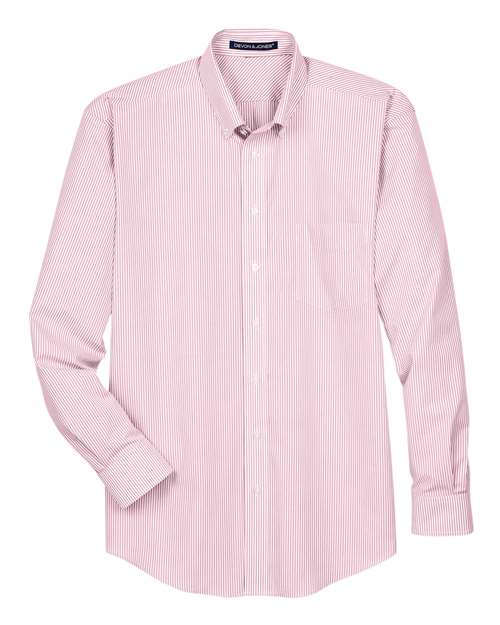 Chemise habillée tissée à rayures Banker pour homme de la collection Crown®