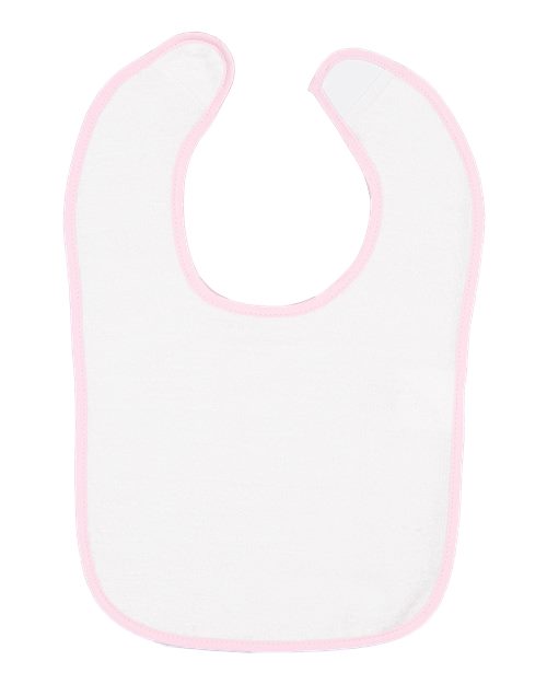 Bavoir en tissu éponge à bordure contrastante pour bébé