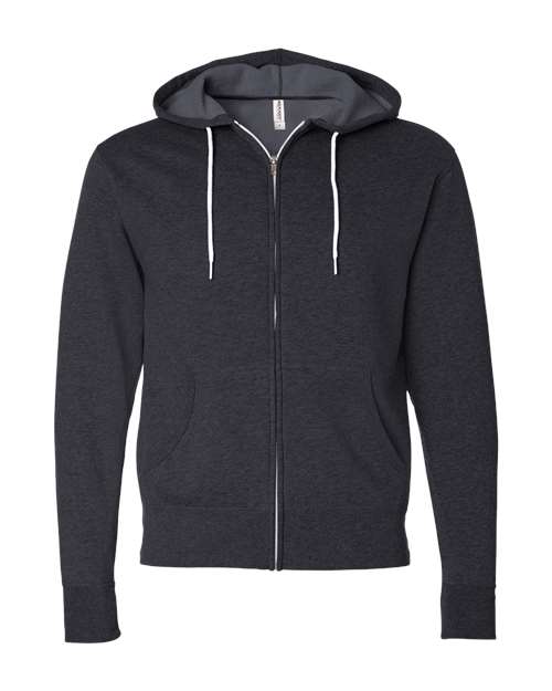 Unisex Lightweight Full-Zip Hooded Sweatshirt