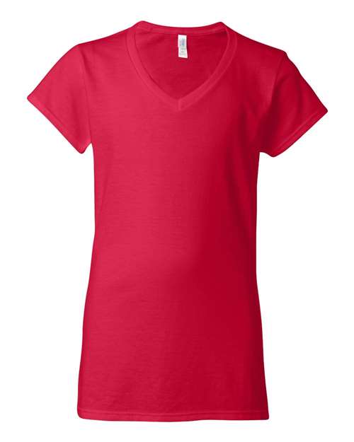 T-shirt col V Softstyle® pour femme