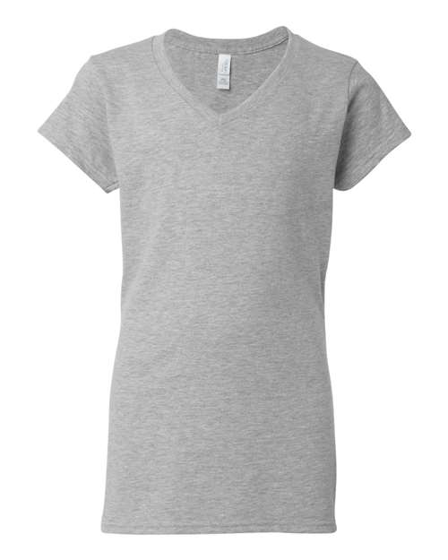 T-shirt col V Softstyle® pour femme