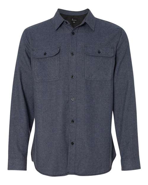 Chemise en flanelle unie pour homme