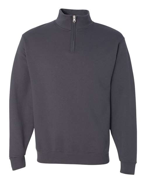 Sweat-shirt unisexe Nublend® à col cadet et fermeture éclair quart de tour