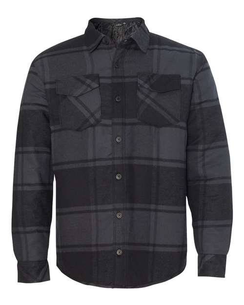 Men's Quilted Flannel Shirt Jacket