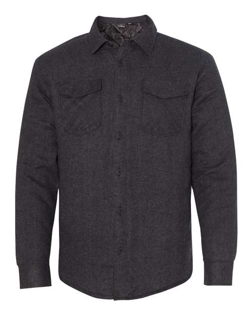 Veste chemise matelassée en flanelle pour homme