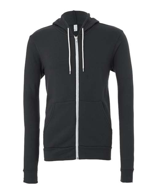 Unisex Sponge Fleece Full-Zip Hoodie Sweatshirt