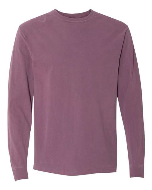 T-shirt à manches longues épais teint en pièce