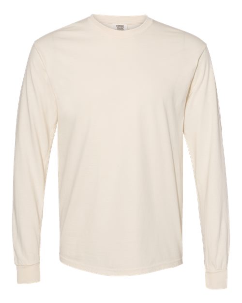 T-shirt à manches longues épais teint en pièce