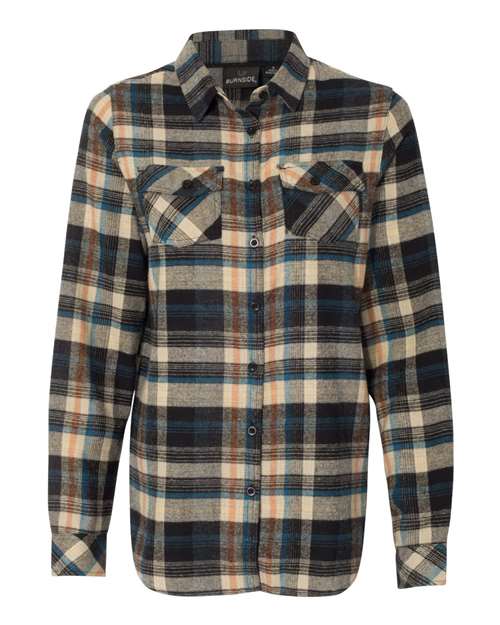 Chemise en flanelle teinte en fil pour femme