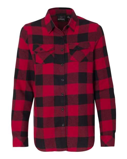 Chemise en flanelle teinte en fil pour femme