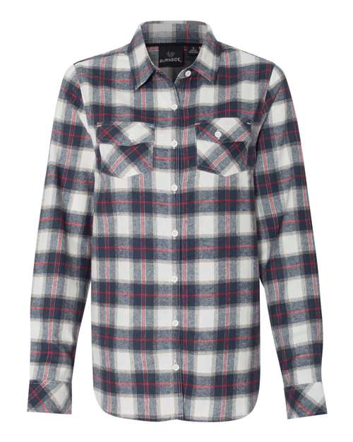 Chemise en flanelle teinte en fil pour femme