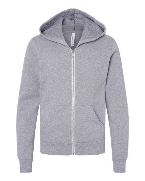 Sweat à capuche zippé en polaire éponge pour jeunes