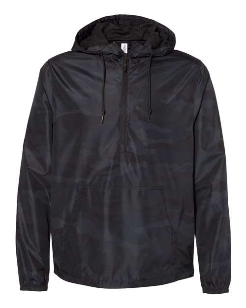 Men's Lightweight Quarter-Zip Windbreaker Pullover Jacket