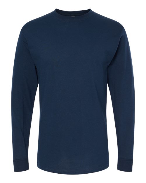 T-shirt unisexe à manches longues doré doux au toucher